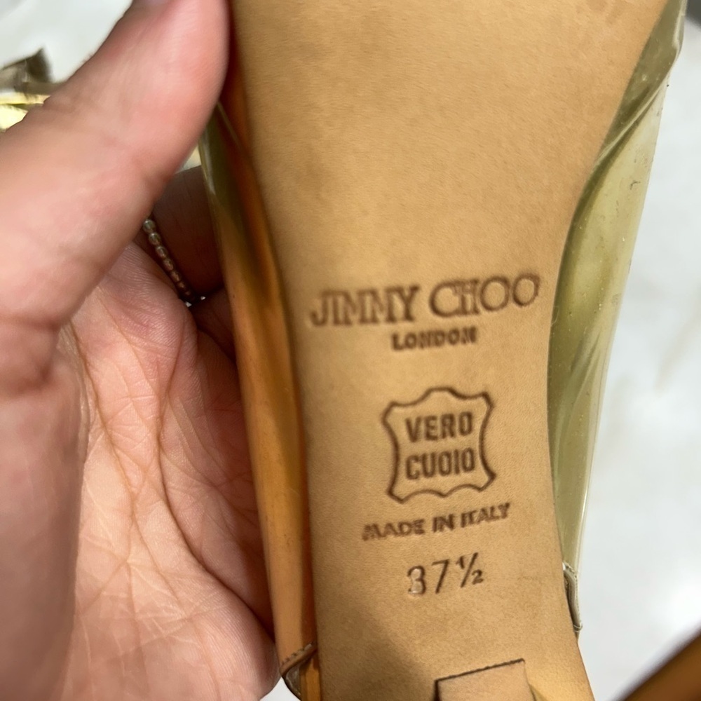 Jimmy Choo  Gold High‎ Heels - Picture 5 of 5